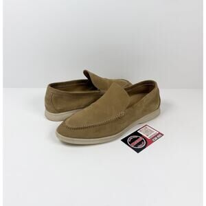 Size 41 Fits (9.5US) Loro Piana Summer Walk Tan Suede Loafers